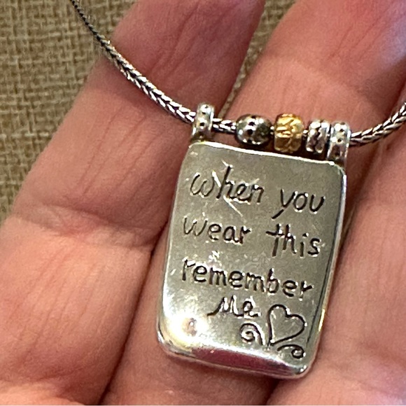 Brighton Jewelry - Necklace “Remember My Heart” - reversible / two-tone - Picture 10 of 13